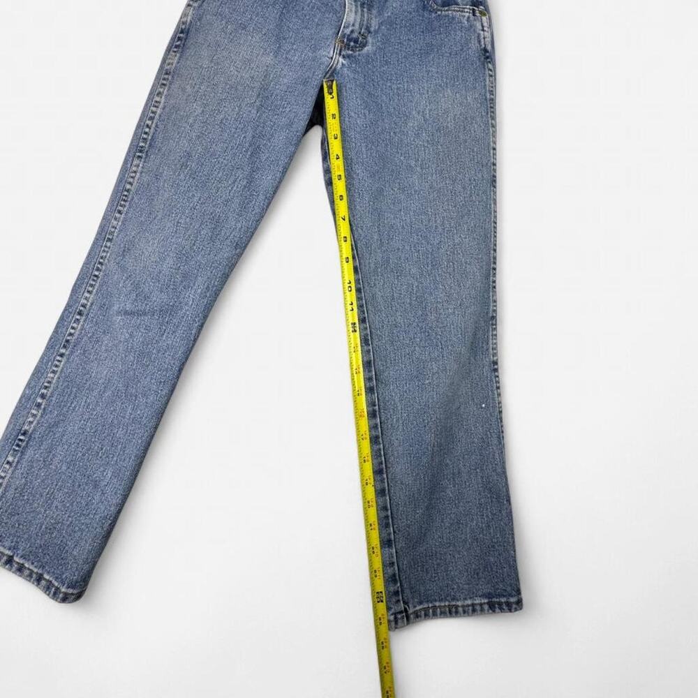 Wrangler vintage style straight leg jeans light wash high rise - Picture 7 of 8